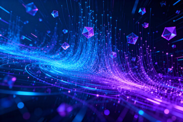 Futuristic Abstract Digital Technology Background