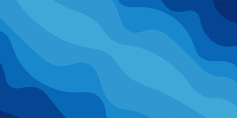 Ocean waves and blue layered vector background illustration sea beach vector illustration, eps10.