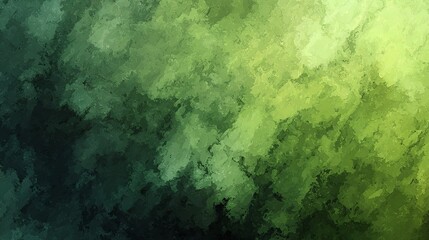 Ethereal Emerald Green Abstract Texture Painting.