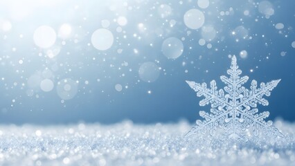 christmas background with snowflakes