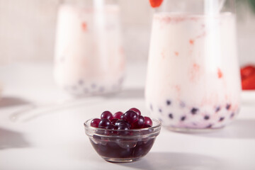 black tapioca pearls balls for bubble tea