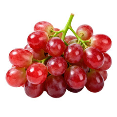 Fototapeta premium Vibrant fresh bunch of red grape fruit. Sweet juicy and healthy food