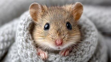 Cropped image of a female veterinarian placing a tiny cast on the broken leg of a small rodent in a clinic on white background, banner