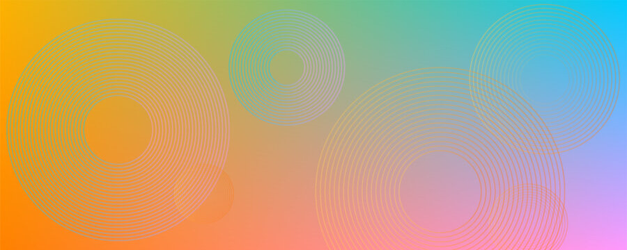 Modern abstract covers set, minimal covers design. Colorful cicle background, vector illustration.