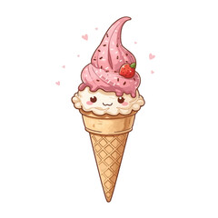 Cute Delicious Ice Cream Design Very Cool