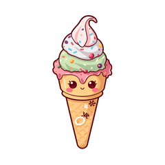 Cute Delicious Ice Cream Design Very Cool