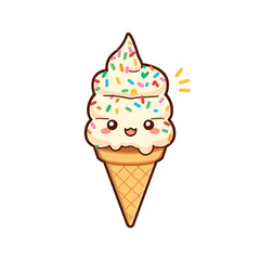 Cute Delicious Ice Cream Design Very Cool