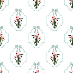 Hand drawn set of wildflowers and herbs. Sketch of summer flowers, herbs and leaves. Collection of meadow plants.