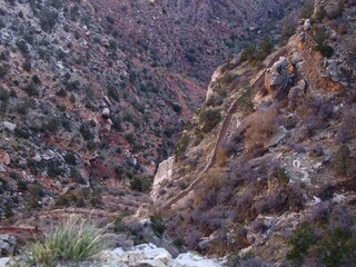 mountain trail hiking view landscape