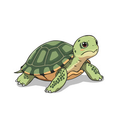 Cute Turtle Cartoon Very Cool
