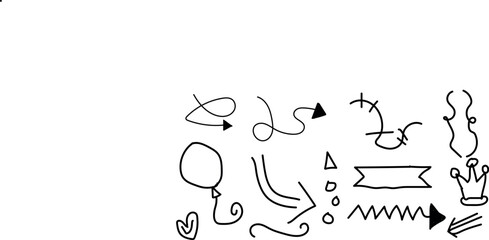 Hand drawn scribble element