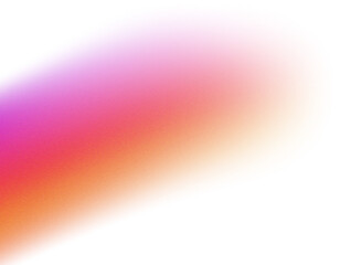 Wide grainy gradient texture element with noise effect isolated