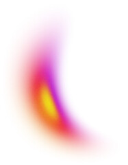 Vertical grainy soft gradient curve spot with airbrush noise isolated