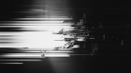 Abstract digital pixel distortion and data corruption creating a technological glitch background, conveying themes of network error, cyber security, and system failure