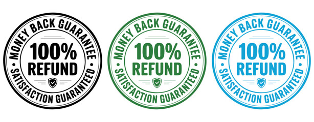 100% money back guarantee stamp, Money back guarantee stamp, Money back guarantee label , Money back guarantee badge