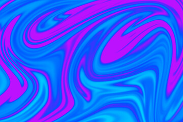 Bright Blue and Cyan Swirl Liquid Marble Texture