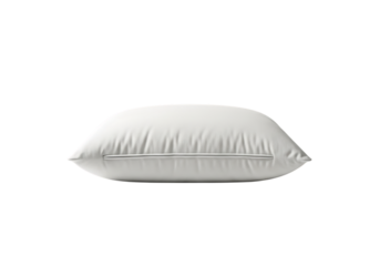 White pillow on white background