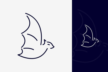 Colorful Bat Logo Design – Modern Creative Bat Icon with Bold Shape for Branding, Mascot, Halloween, and Dark Theme Projects