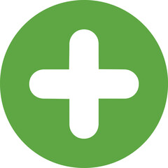 Fototapeta premium Add Plus Positive Action Icon