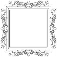 Timeless European Floral Ornament Illustration Art