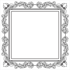 Timeless European Floral Ornament Illustration Art