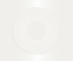 Abstract White geometric lines on cloud dancer background. Modern gray gradient circles with copy space. Futuristic, technology, trendy color 2026 year cover, poster, banner