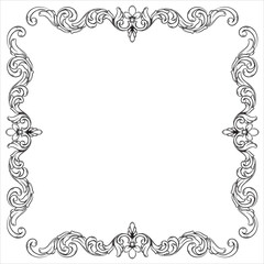 Victorian Inspired Floral Decorative Artwork Design