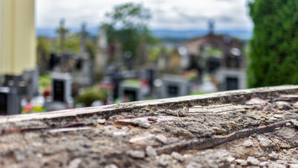 Over the cemetery wall