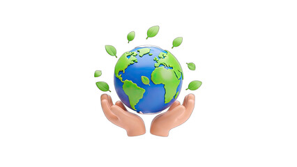 Earth in Hands: Protecting the Planet Concept