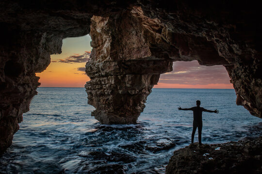 Sunset at Cala del Moraig (Alicante-Spain)