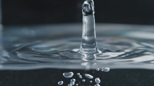 Captivating Macro Shots - Water Droplets Forming and Impacting Surfaces.