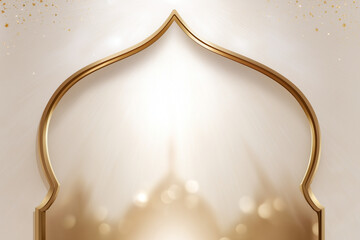Blank Islamic Arch Architecture For Ramadan Design