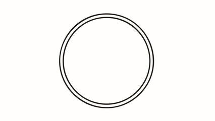 Minimalist Circular Design A Simple and Elegant Outline