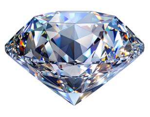 Diamond isolated on white background luxury gem jewelry shining clear gemstone