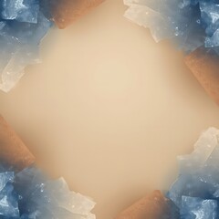 Crystal Copper Circular Frame