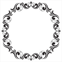 Elegant European Floral Decorative Illustration