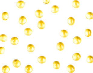 Professional Cosmetic Serum Drops Isolated on White Background for Skincare Product 