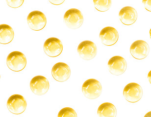 Professional Cosmetic Serum Drops Isolated on White Background for Skincare Product C