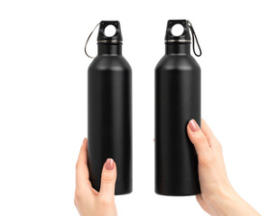 Professional Sports Water Bottle with Spout Isolated on White Background  