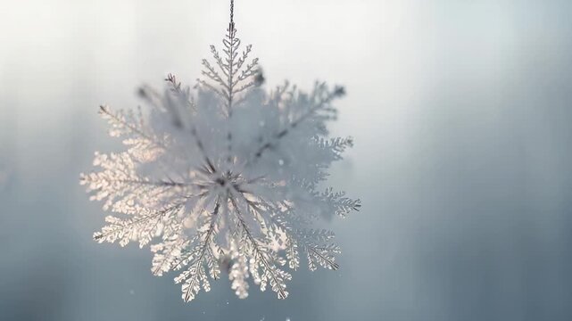 Releasing frost-coated seed head shedding droplets in macro outdoor cold, backlight warming ice