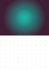 Minimalist Two-Tone Background with Radial Teal Gradient and White Dotted Grid