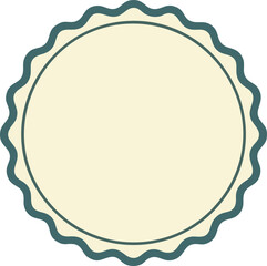 Elegant Vintage Round Frame Template for Unique Design Projects
