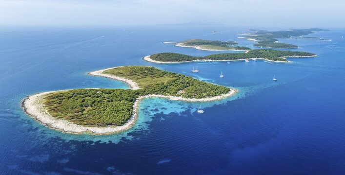 Pakleni or Paklinski Islands off the island of Hvar, Dalmatia, Croatia