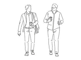 
People vector for Cad Drawing top view people architectural drawing isolated.  Line illustration of a male architect, engineer or contractor.