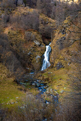 waterfall in the mountains, Italy