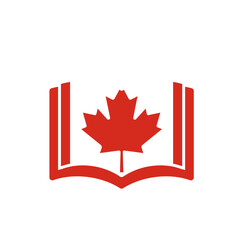 Fototapeta premium Canada Flag Holy Book In Icon