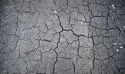 Dried out soil, background image, grey