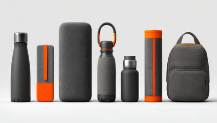 Modern Travel Essentials: A sleek collection of travel essentials in modern hues, thoughtfully designed for the everyday adventurer.