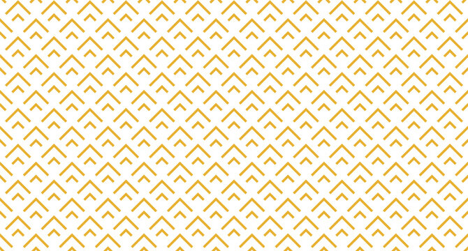 Geometric luxury gold seamless pattern, elegant design with line arrows