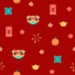 Chinese New Year Seamless Pattern Design